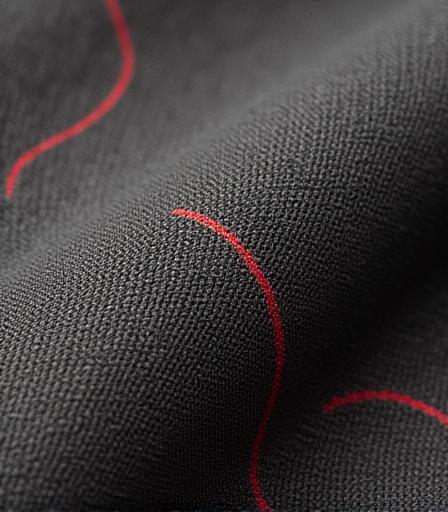 Détail macro de textile ignifugé pour siège avion