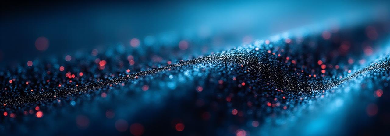 Vue abstraite de fils textiles haute technologie